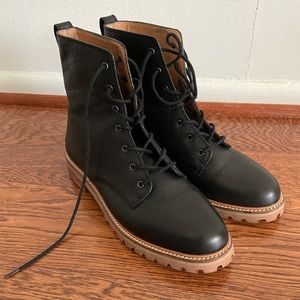 Like New Madewell Clair Lace-up Boots Size 9